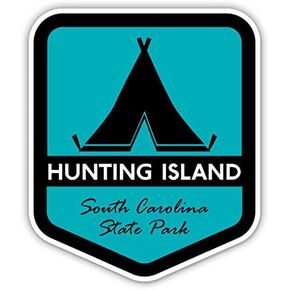 Squiddy Hunting Island State Park South Carolina - Vinyl Sticker for Car, Laptop, Notebook (5" high)