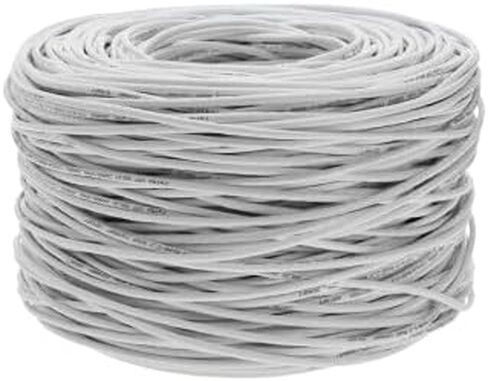 1000ft Plenum Cat6 Solid 23AWG Network Cable, CMP Rated 550MHz UTP Copper Clad Aluminum (CCA), Bulk Pull Box (Black) in Kuwait