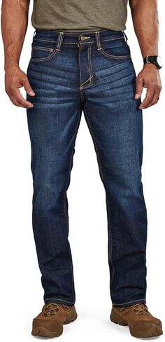 5.11 Tactical Defender-Flex Straight Jeans, Mechanical Stretch Fabric, Classic Pockets, Style 74477 Long Classic Pants in Saudi Arabia