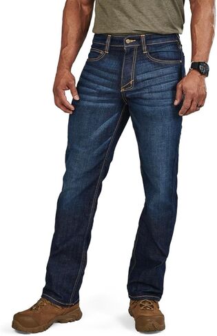 5.11 Tactical Defender-Flex Straight Jeans, Mechanical Stretch Fabric, Classic Pockets, Style 74477 Long Classic Pants in Saudi Arabia