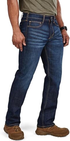 5.11 Tactical Defender-Flex Straight Jeans, Mechanical Stretch Fabric, Classic Pockets, Style 74477 Long Classic Pants in Saudi Arabia