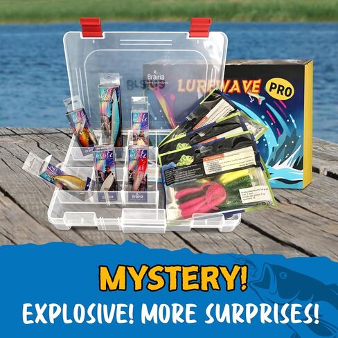 طقم الصيد الغامض - بداية الصيف للمبتدئين ، صندوق معالجة مع سحر الجهير/سمك السلمون المرقط والمراهقين والكبار هدية المياه العذبة in Kuwait