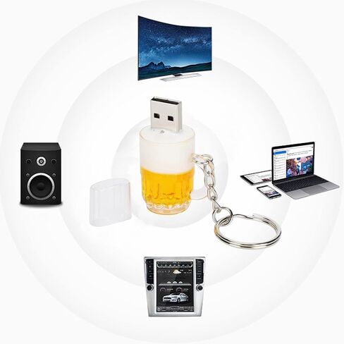 محرك أقراص فلاش USB ، كارتونية مدونة الجعة ، شكل ذاكرة تخزين محمولة ، تخزين خارجي لعصا الصور ، تخزين بيانات محرك الأقراص (128 جيجابايت) in Kuwait