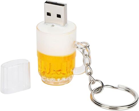 محرك أقراص فلاش USB ، كارتونية مدونة الجعة ، شكل ذاكرة تخزين محمولة ، تخزين خارجي لعصا الصور ، تخزين بيانات محرك الأقراص (128 جيجابايت) in Kuwait