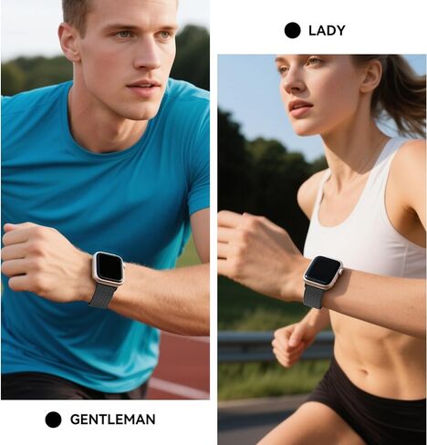 نطاق مطار مضفر متوافق مع فرقة Apple Watch 38 مم 40 مم 41 مم 42 مم 44 مم 45 مم 46 مم 49 مم من الرجال ، حزام المشبك المغناطيسي المرن النايلون القابل للتعديل لسلسلة IWatch 10 9 8 7 6 5 4 3 2 1 SE Ultra in Kuwait