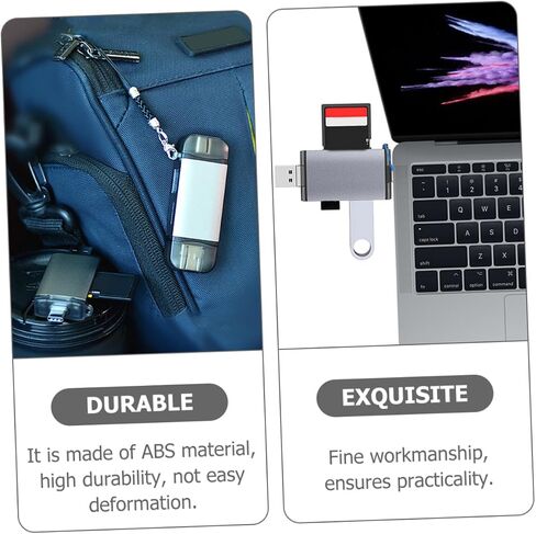 POPETPOP OTG Memory Card Reader USB Hub Adapter for USB C Cards Portable OTG Converter for Laptops Phones Tablets Efficient Data Transfer Safe Removal Protection in Saudi Arabia