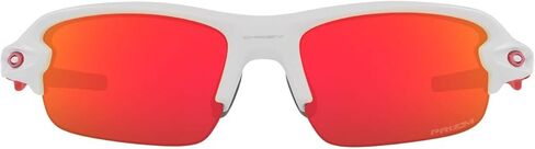 Oakley Youth OJ9008 Flak XXS Square Sunglasses, Matte White/Prizm Sapphire, 58 mm in Saudi Arabia