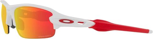 Oakley Youth OJ9008 Flak XXS Square Sunglasses, Matte White/Prizm Sapphire, 58 mm in Saudi Arabia