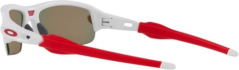 Oakley Youth OJ9008 Flak XXS Square Sunglasses, Matte White/Prizm Sapphire, 58 mm in Saudi Arabia