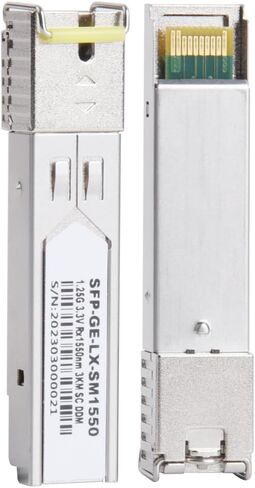 1/5/10Pair Gigabit Fiber SFP Module Fiber Transceiver - 1000M, 1.25G, SC Connector, 1310nm/1490nm/1550nm Single Mode AB Fit for Ethernet Switch (1 Pair, 120KM) in Kuwait