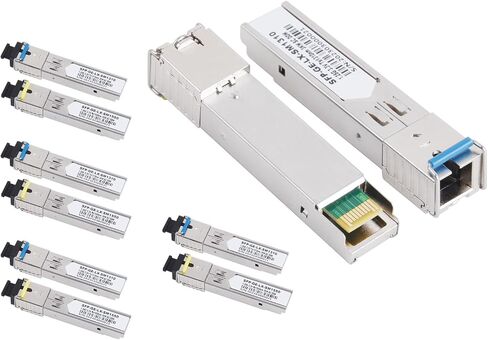 1/5/10Pair Gigabit Fiber SFP Module Fiber Transceiver - 1000M, 1.25G, SC Connector, 1310nm/1490nm/1550nm Single Mode AB Fit for Ethernet Switch (1 Pair, 120KM) in Kuwait