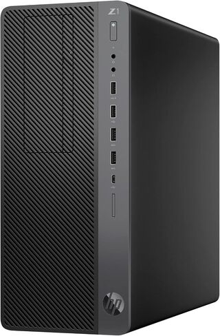 HP Z1 Entry Tower G5 Workstation, Intel Eight Core 9th Gen i7 9700 3.0Ghz, 32GB DDR4 RAM, 1TB NVMe PCIe M.2 SSD, USB Type C, Windows 11 Pro (Renewed) in Kuwait