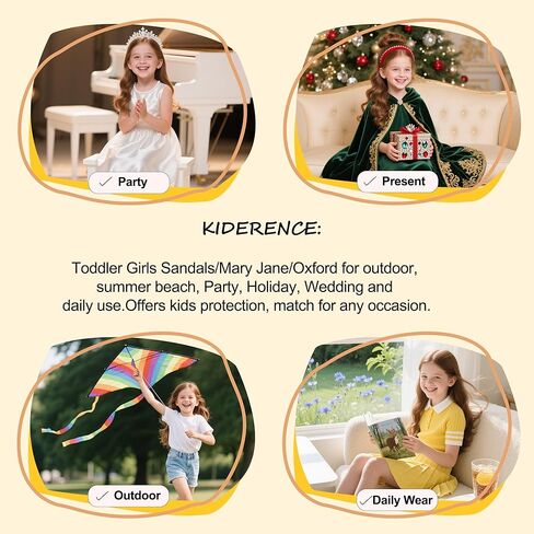 Kiderence Toddler Girls Sneakers Little Girls Running Sports Shoes(Toddler/Little Kids) in Kuwait