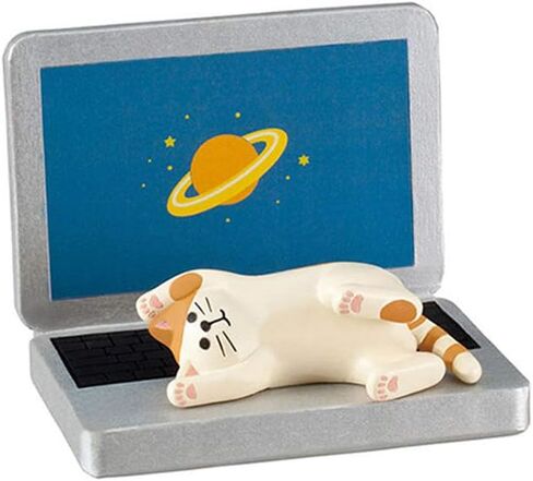 Suillty Lovely Cat Lay on Magic Book Cell Phone Stand Holder,Desktop Animal Smartphone Support Cradle Dock Table Decoration in Saudi Arabia