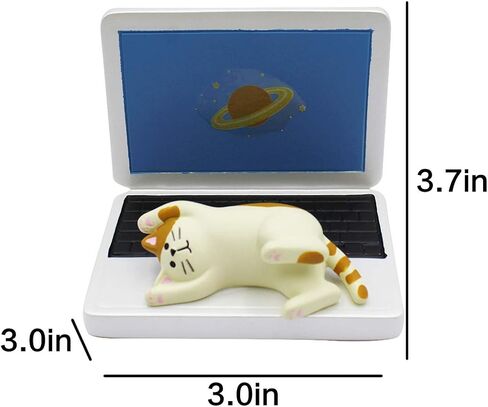 Suillty Lovely Cat Lay on Magic Book Cell Phone Stand Holder,Desktop Animal Smartphone Support Cradle Dock Table Decoration in Saudi Arabia
