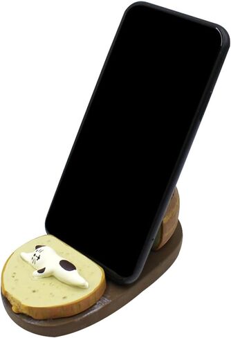 Suillty Lovely Cat Lay on Magic Book Cell Phone Stand Holder,Desktop Animal Smartphone Support Cradle Dock Table Decoration in Saudi Arabia