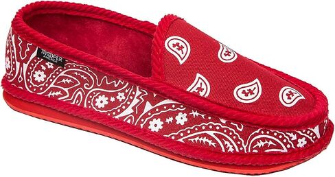 Troooper America KS-002 Bandanna Paisley Slip-On House Shoe Slippers (10, Navy/White) in Kuwait
