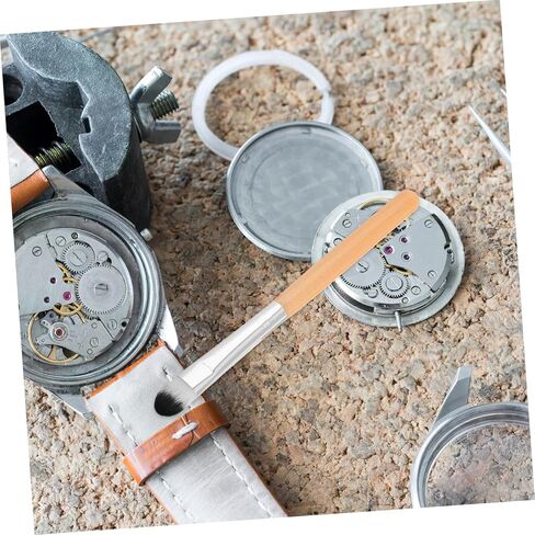 2pcs Watch Cleaning Brush فرشاة تنظيف الزيت الصغيرة لإزالة الغبار تصميم Bristle Watch Tool in Kuwait