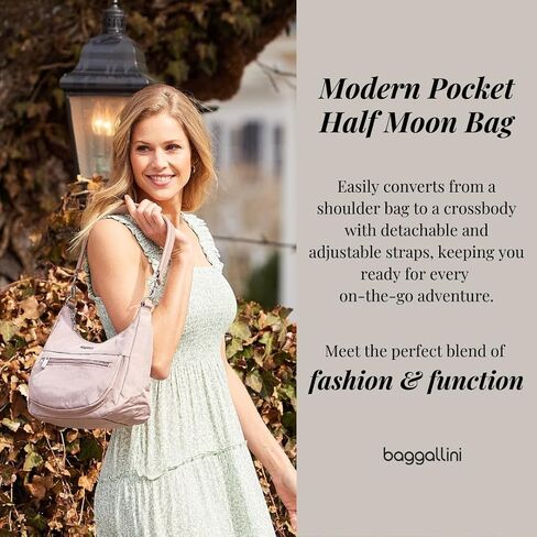Baggallini Modern Pocket Half Moon Bag in Saudi Arabia
