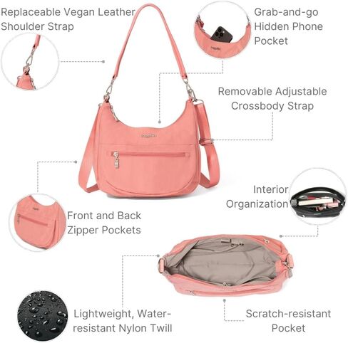 Baggallini Modern Pocket Half Moon Bag in Saudi Arabia