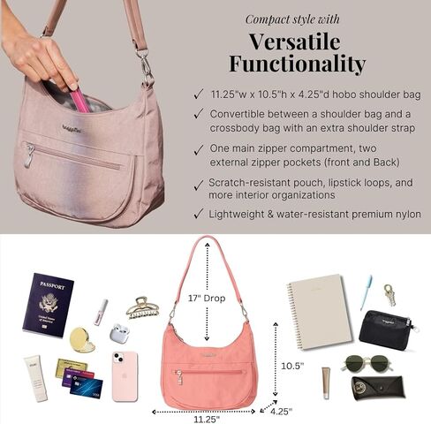 Baggallini Modern Pocket Half Moon Bag in Saudi Arabia