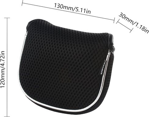 غطاء Andux Mesh Mallet Putter Cover أغطية رأس مضرب الجولف باللون الوردي، مربع MT/TG14 in Kuwait