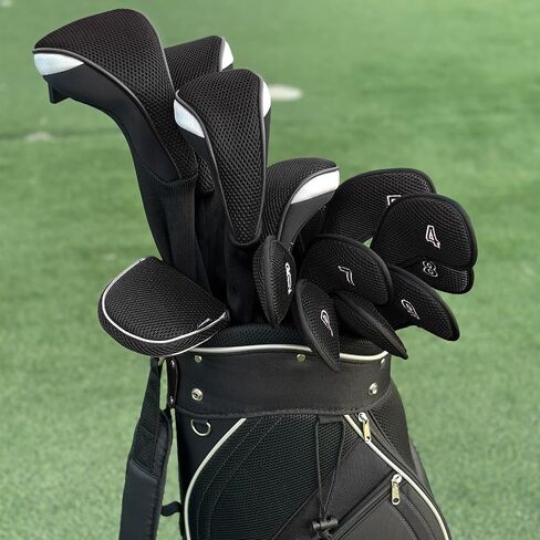 غطاء Andux Mesh Mallet Putter Cover أغطية رأس مضرب الجولف باللون الوردي، مربع MT/TG14 in Kuwait