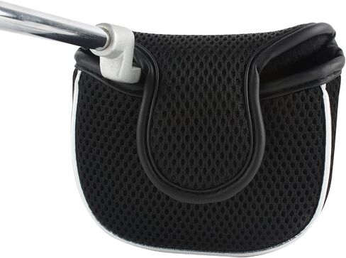 غطاء Andux Mesh Mallet Putter Cover أغطية رأس مضرب الجولف باللون الوردي، مربع MT/TG14 in Kuwait