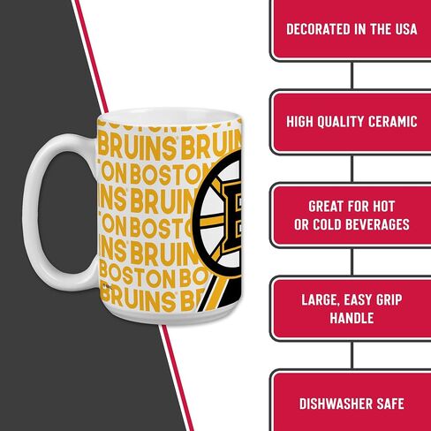 Rico Industries NHL Hockey Pittsburgh Penguins 15 oz White Ceramic Mug in Saudi Arabia