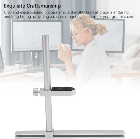 EBTOOLS GPU Support Bracket ، دعم بطاقة الرسومات مع قوس قابلة للارتفاع ، بطاقة فيديو مضادة لبطاقة SAG لعشاق 9cm 12cm 14cm (أسود) in Kuwait