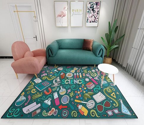 Cartoon Whale Anchor Area Rugs,3x5ft, Funny Cute Sea Animals Area Rugs Non-Slip Easy to Clean Blue Carpet Suitable for Children Young Adults for Living Room Bedroom Bathroom Modern Home Decor in Saudi Arabia