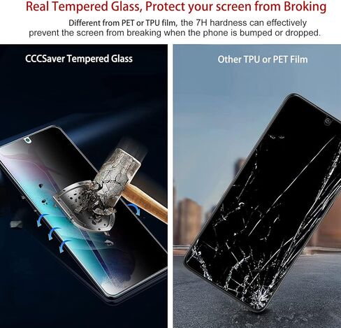 [2+2 for Samsung Galaxy S25 Ultra Privacy Screen Protector Tempered Glass with Camera Lens Protector and Easy Installation Tool, [Fingerprint Unlock], Anti Scratch, Anti Spy, Case Friendly in Saudi Arabia
