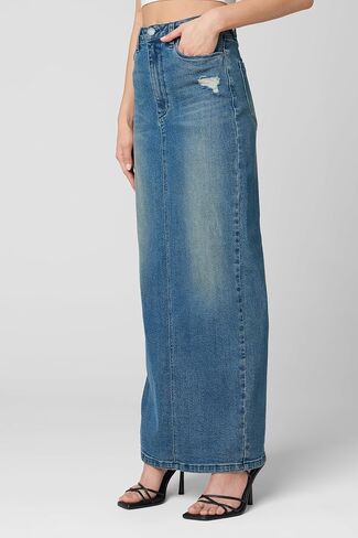 [BLANKNYC] Womens Sustainabke Maxi Denim Tube Skirt in Saudi Arabia