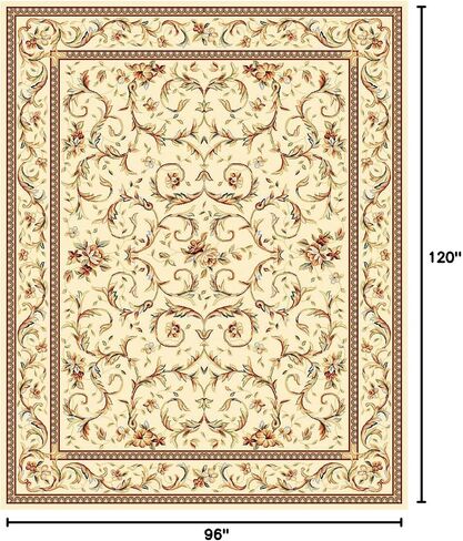 سجادة SAFAVIEH Lyndhurst Collection Accent - 4 × 6 بوصة، عاجي وعاجي، تصميم ملتف، لا يتساقط ويسهل العناية به، مثالي للمناطق ذات حركة المرور العالية في المدخل، وغرفة المعيشة، وغرفة النوم (LNH322A) in Saudi Arabia