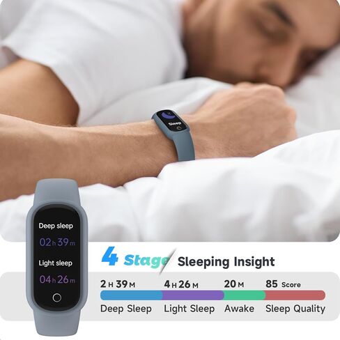 Fitness Tracker Watch with Sleep Tracker/IP68 Waterproof, Activity Tracker with Pedometer Step Counter, Health Watch for Women Men with 14 Sports Compatible Android iOS, Black in Kuwait