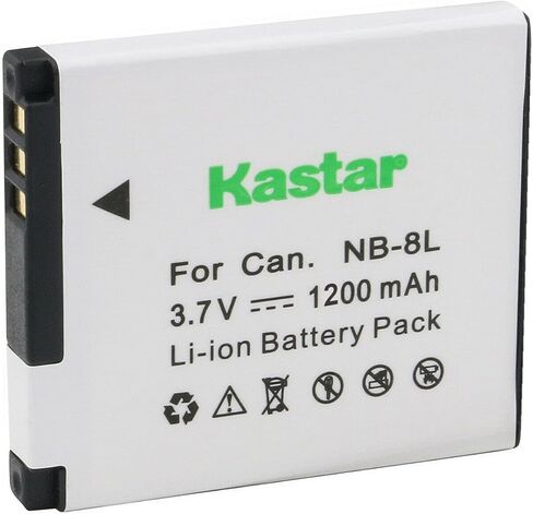 Kastar 4-Pack NB-8L / NB-8LH بطارية 3.7V 1200MAH استبدال Canon PowerShot A2200 ، PowerShot A3000 ، PowerShot A3100 ، PowerShot A3150 ، PowerShot A3200 هو ، PowerShot A3300 هي الكاميرا هي الكاميرا in Saudi Arabia