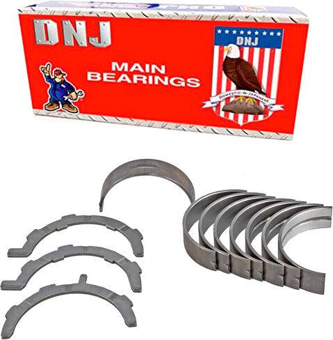 DNJ MB4198 Main Bearings for 2007-2015/Ford, Lincoln, Mercury/Edge, Explorer, F-150, Flex, Fusion, MKS, MKT, MKX, MKZ, Mustang, Sable, Taurus in Saudi Arabia