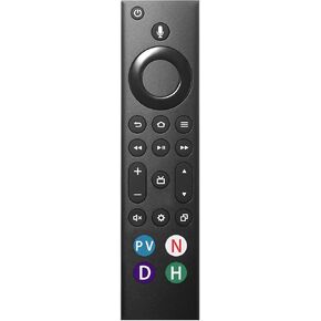 التحكم عن بُعد الصوت متوافق مع لشركة Pioneer-Smart TV للتلفزيونات الذكية Stick/TV Cube/4K Max/4K/Stick Lite ، TVS Smart 3rd Gen
