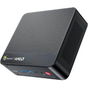 Beelink EQR5 Mini PC, AMD Ryzen 7 5825U(8C/16T, Up to 4.5GHz), Mini Computer 32G DDR4 RAM 500GB NVMe PCIE3.0x4 SSD, Micro PC 4K@60Hz Dual Display Dual HDMI/WiFi6/BT5.2/1000Mbps