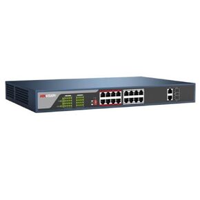 DS-3E0318P-E 16 POE Switch 16x10/100Mbps Auto-MDIX PoE Ports 16-Ports Unmanaged 16 PoE Switch for CCTV Camera