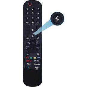 Magic Remote AN-MR22GA LG REMOTE REMOTE CONTROL لـ LG SMART TV AKB76039902 مع وظيفة الصوت والمؤشر ، متوافق مع أجهزة تلفزيون 2022-2020 ، 4K ، 8K ، OLED ، QNED ، NANOCELL إلخ.