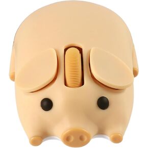 Cute Bluetooth Wireless Mouse with 2.4GHz USB Receiver, Cartoon Pig Dual Mode Computer Mouse Silent Clicks, Optical 1200DPI Mice for Laptops Mac iPad PC Chromebook Office Students Home(Pink)
