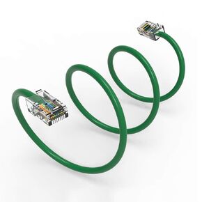 8Ft Cat5E UTP Ethernet Network Non Booted Cable Green