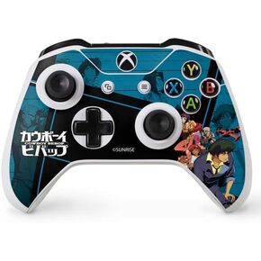 Skinit Skinit Gaming Gaming Skiner مع وحدة تحكم Xbox One S - تصميم طاقم Cowboy Bebop Bounty المرخص رسميًا