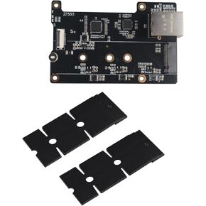 ZDE ZP593 PCIe to 2.5G Ethernet Port HAT + M.2 NGFF NVMe SSD Length Extend Adapter