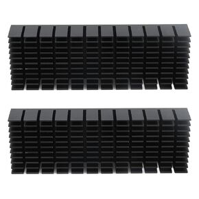 Long Lived Aluminum Cooling Kit for Air Excellent for Electronic Chips 2PCs (No Backing Glue)
