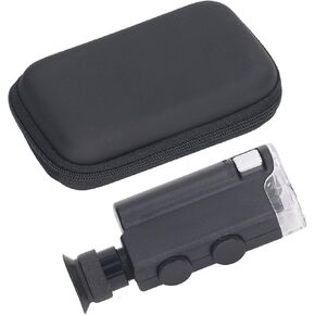 Portable Microscope Magnifying Glass for Jewelry Appraisal Light Handheld Pocket Mini Zoom