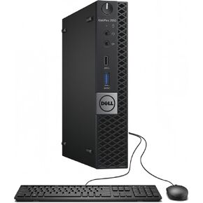 Dell OptiPlex 7050 Micro Desktop Computer, Intel Core i5-6500T 2.5GHz Up to 3.1GHz(4 Cores, 4 Threads), 16GB RAM, 512GB SSD, Wired Keyboard and Mouse, Wi-Fi, Bluetooth, Windows 10 Pro (Renewed)