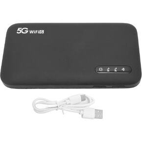 Dpofirs 5G Mobile Hotspot WiFi 6 Portable Router, High Speed 6100mAh Battery IP67 Waterproofs, 16 Devices Connectivity Phones laptops Tablets Game Consoles