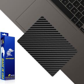 ArmorSuit MilitaryShield Black Carbon Fiber Skin Vinyl Wrap for Samsung Galaxy Book3 360 [13.3-Inch] (2023) - TouchPad